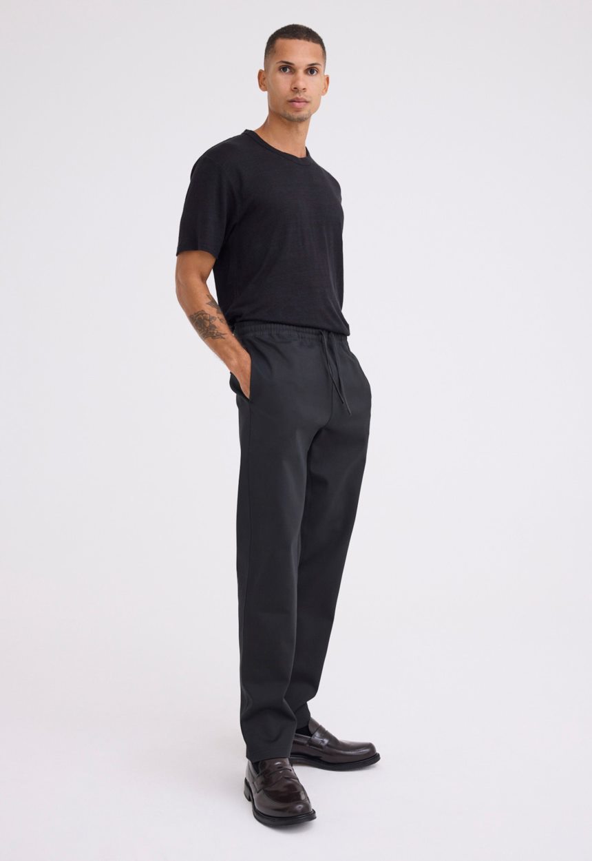 Jac + Jack Iri Italian Cotton Pant - Black